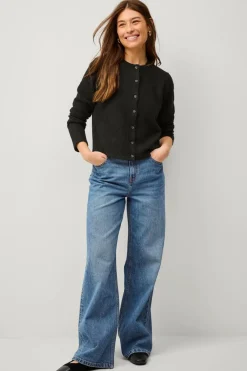 Ellos Basistøj|Trøjer & Cardigans>Collection Strikket cardigan Sort