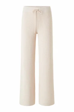 Ellos Collection Strikkede bukser Creme Online