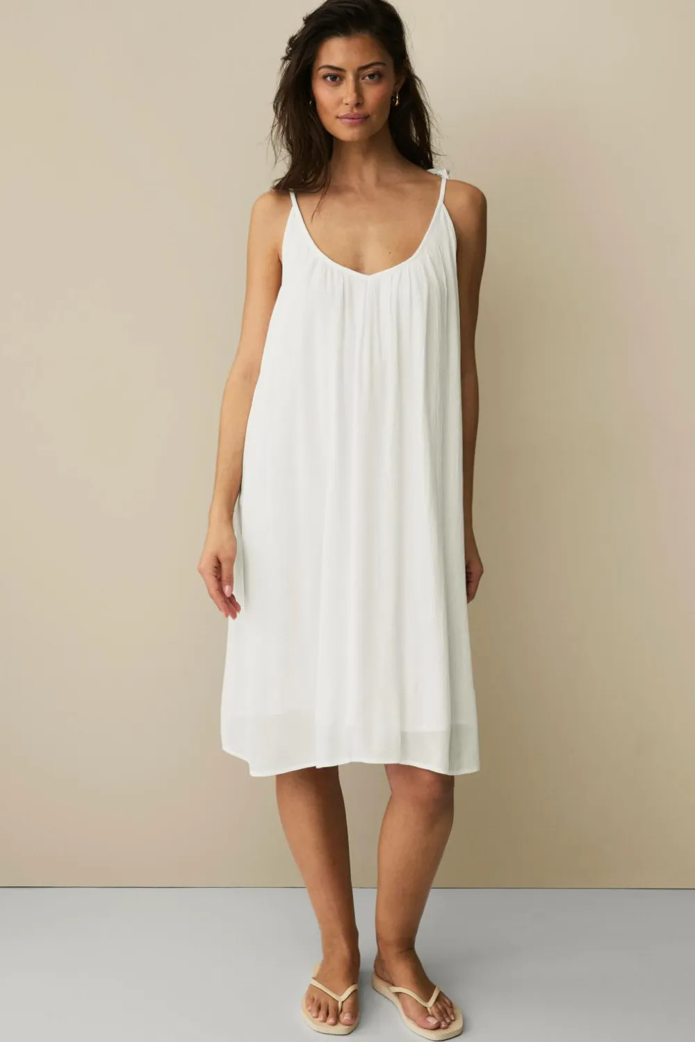 Ellos Collection Strandkjole Hvid Clearance