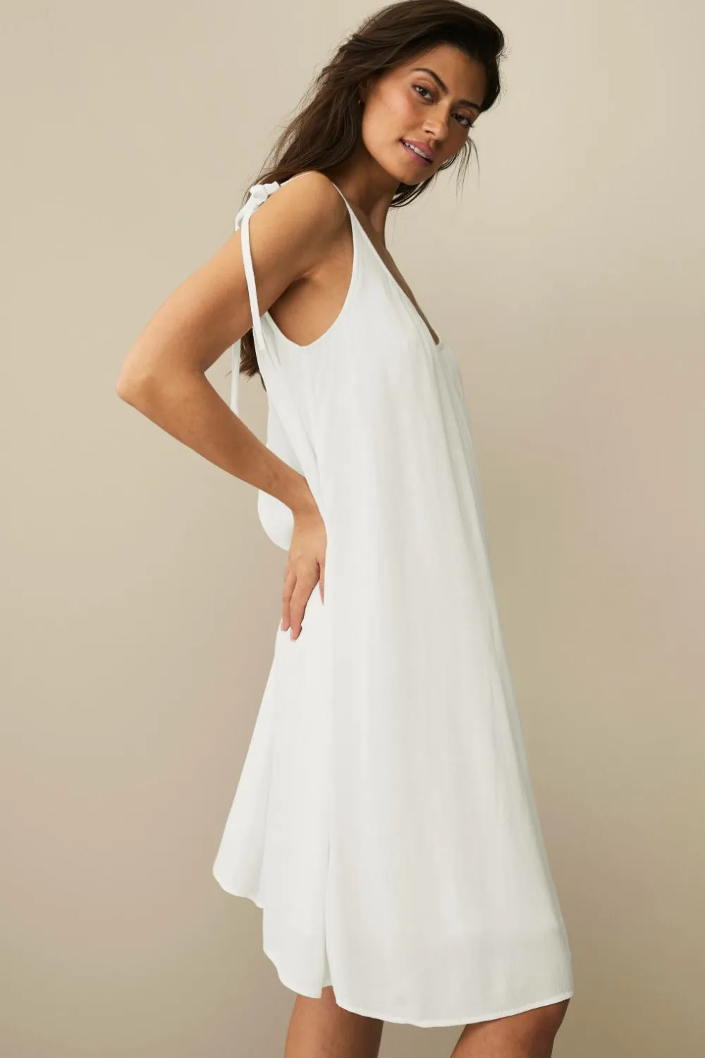 Ellos Collection Strandkjole Hvid Clearance