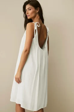 Ellos Collection Strandkjole Hvid Clearance