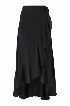 Ellos Strandtøj|Nederdele>Collection Strandkjole med volantdetalje Sort