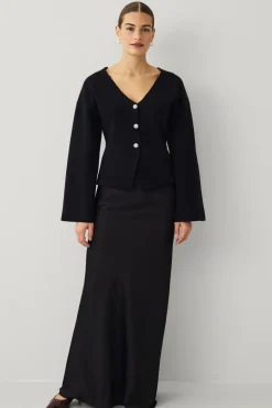 Ellos Blazere & Veste>Collection Strikket jakke Sort