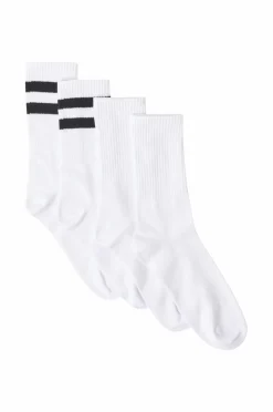 Ellos Undertøj>Collection Strømper 4-pack hvid/sort+hvid