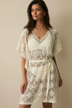 Ellos Strandtøj>Collection Strandtunika Naturlig hvid