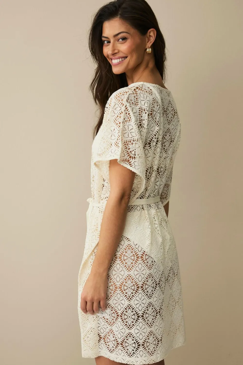 Ellos Strandtøj>Collection Strandtunika Naturlig hvid