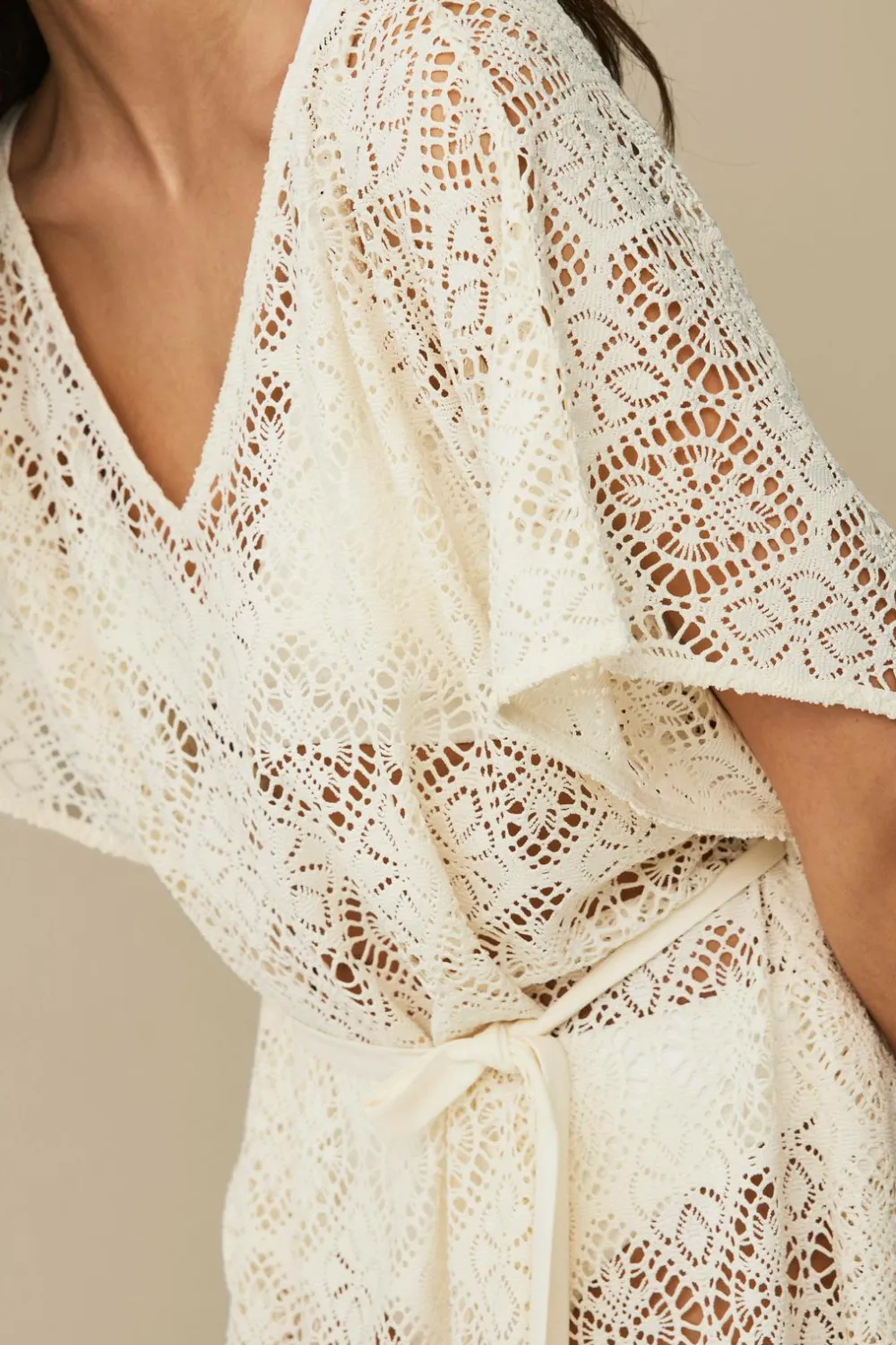 Ellos Strandtøj>Collection Strandtunika Naturlig hvid