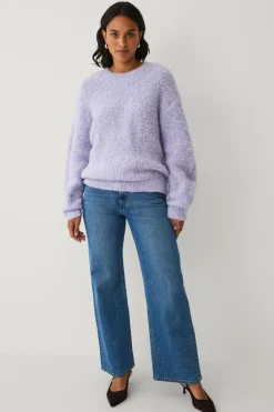 Ellos Collection Strikket Pullover Lilac New