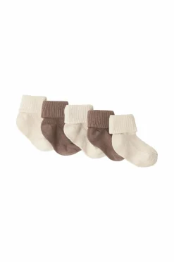 Ellos Collection Strømper Mini Baby 5-pak Beige + brun Clearance