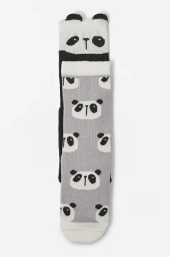 Ellos Collection Strømper i 2-pak med skridsikring Vulcano Roca-keramik Discount