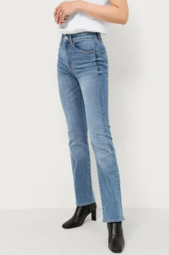 Ellos Collection Stretchjeans med svaj med høj talje Blå Hot