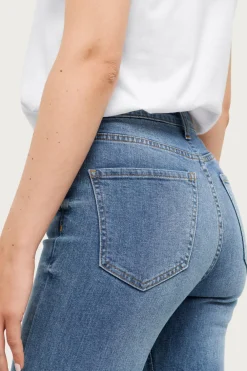 Ellos Collection Stretchjeans med svaj med høj talje Blå Hot