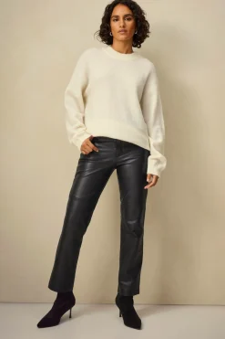 Ellos Trøjer & Cardigans>Collection Strikket trøje af høj kvalitet Hvid