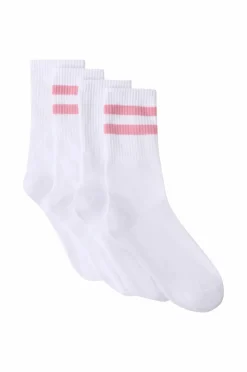 Ellos Strømper>Collection Strømper 4-pak hvid/lyserød
