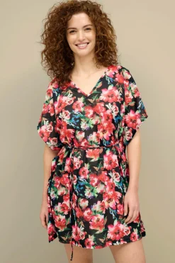 Ellos Collection Strandtunika Blomstret Sale