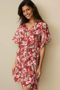 Ellos Collection Strandtunika Blomstret Sale