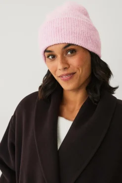 Ellos Collection Strikket hat rosa Discount