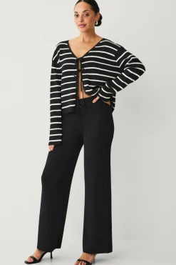 Ellos Bukser>Collection Strikkede bukser Sort