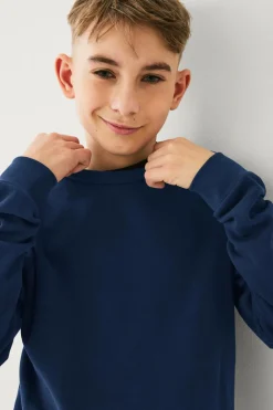 Ellos Basistøj|Sweatshirts & Hoodies>Collection Sweatshirt Crew Basic Mørkeblå