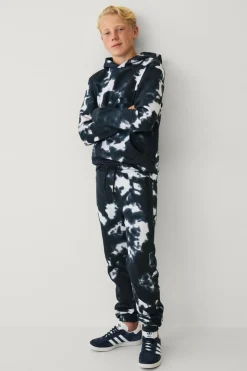 Ellos Bukser & Leggings>Collection Sweatpants med mønster sort batikmønstret