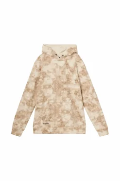 Ellos Collection Sweatshirt med hætte og print beige batikmønstret Hot