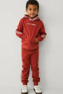 Ellos Collection Sweatshirt med hætte og print Brun