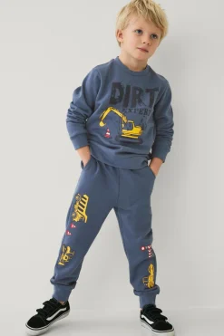 Ellos Collection Sweatshirt med tryk Blå Clearance