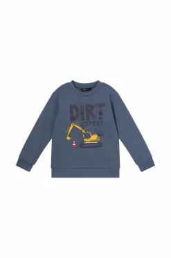 Ellos Collection Sweatshirt med tryk Blå Clearance