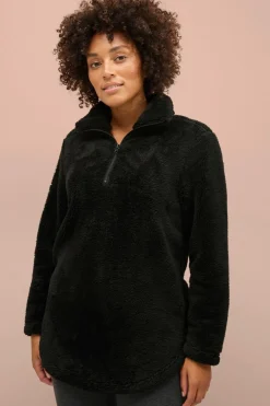 Ellos Loungewear & Homewear|Sweatshirts & Hoodies>Collection Sweatshirt i fleece Sort
