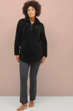 Ellos Loungewear & Homewear|Sweatshirts & Hoodies>Collection Sweatshirt i fleece Sort