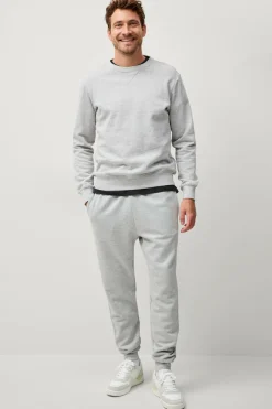 Ellos Collection Sweatbukser Ridge Gråmeleret Online