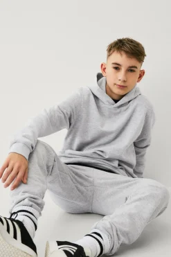 Ellos Collection Sweatbukser Basic Lysegrå melange Online