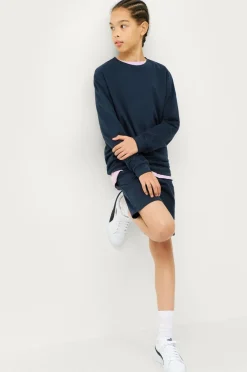 Ellos Collection Sweatshirt Crew Basic Blue/misty grey Outlet