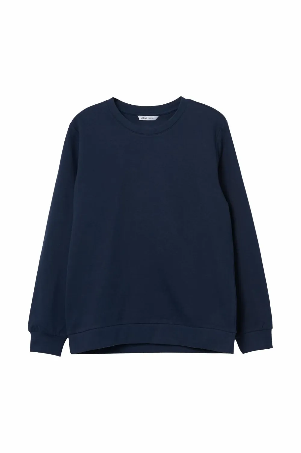 Ellos Collection Sweatshirt Crew Basic Blue/misty grey Outlet