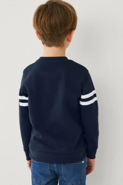 Ellos Collection Sweatshirt med tryk Marineblå Discount