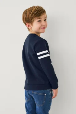 Ellos Collection Sweatshirt med tryk Marineblå Discount