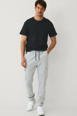 Ellos Bukser>Collection Sweatbukser med benlommer Lysegråmeleret