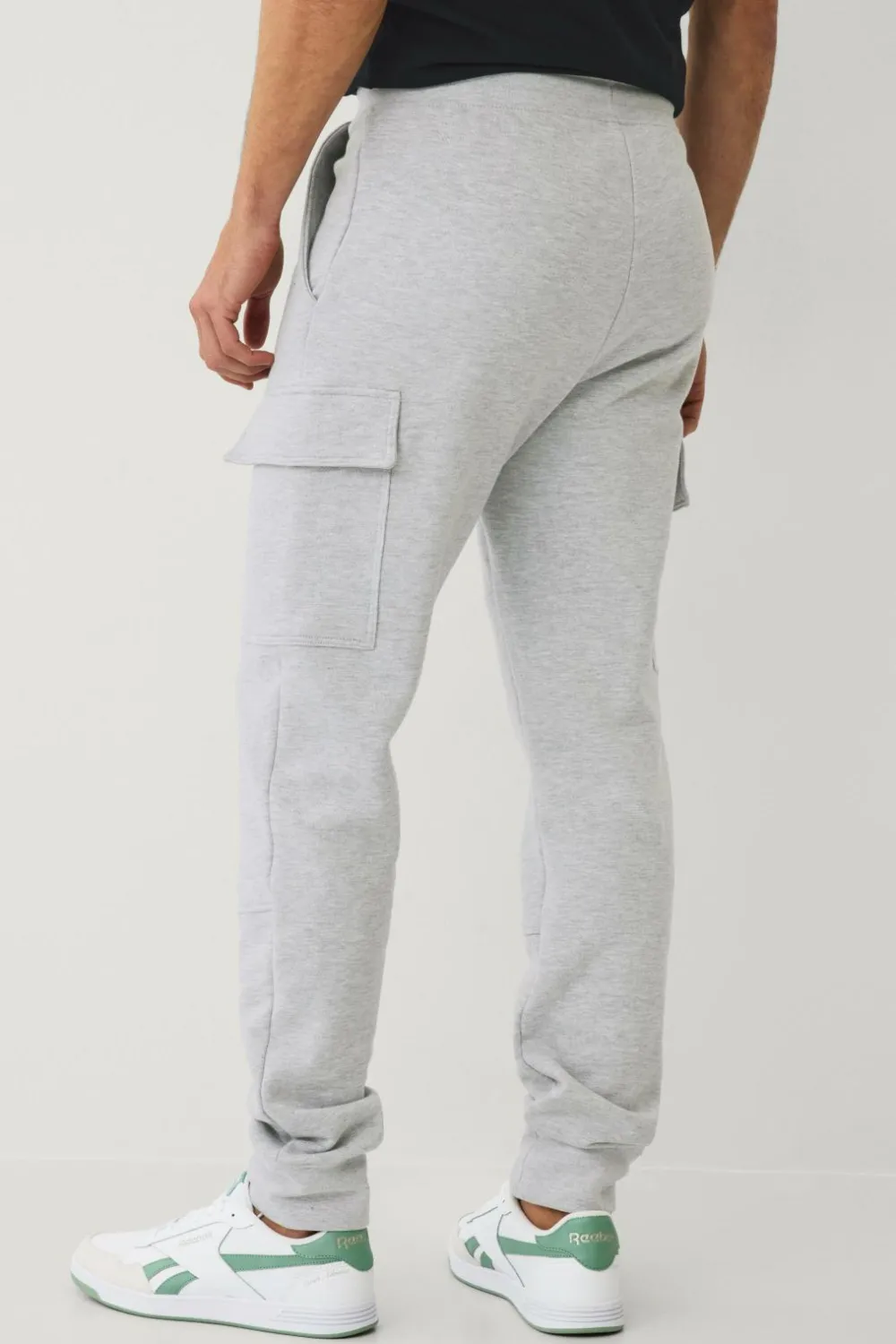 Ellos Bukser>Collection Sweatbukser med benlommer Lysegråmeleret