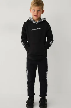 Ellos Sweatshirts & Hoodies>Collection Sweatshirt med hætte og print Sort