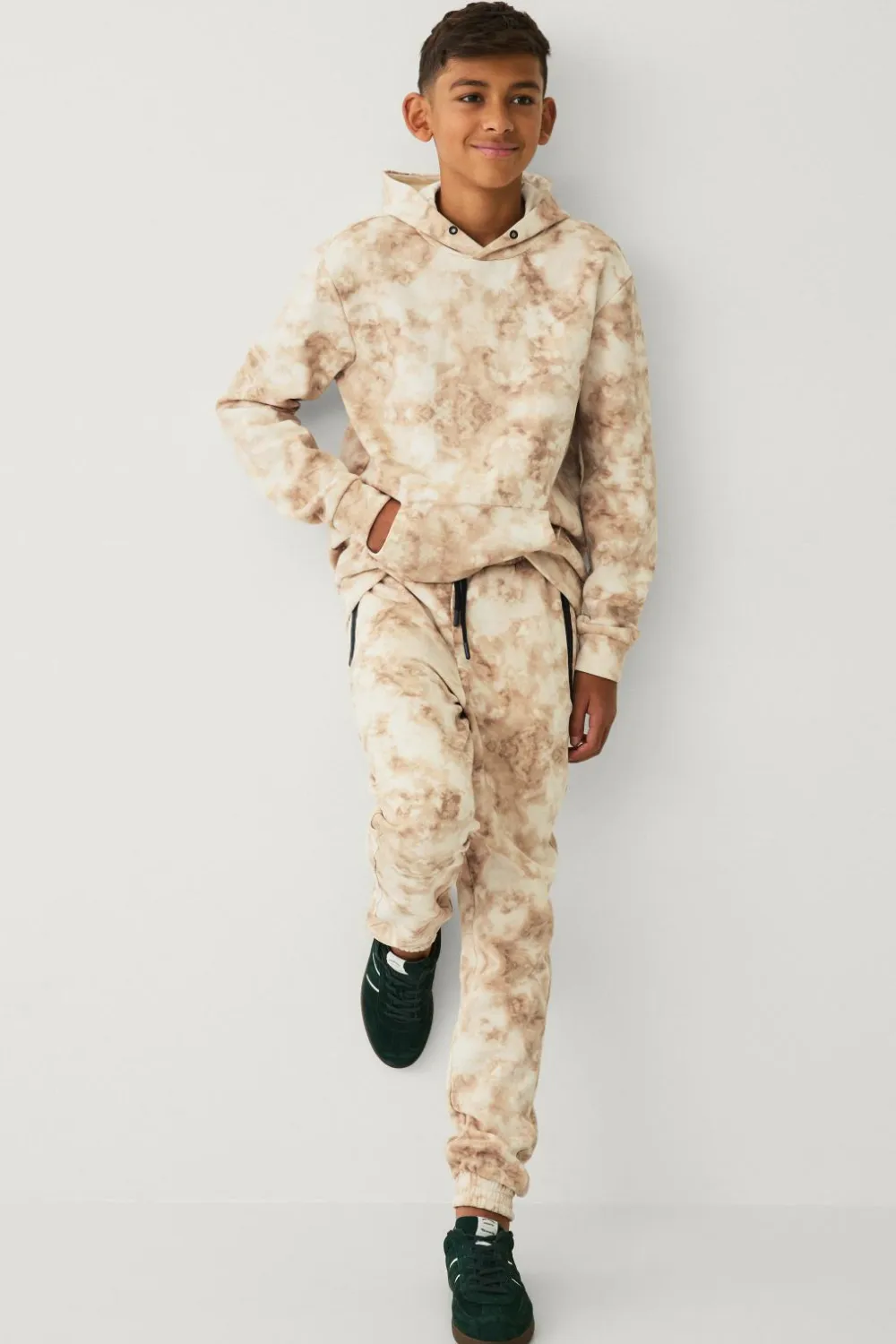 Ellos Bukser & Leggings>Collection Sweatpants med mønster beige batikmønstret