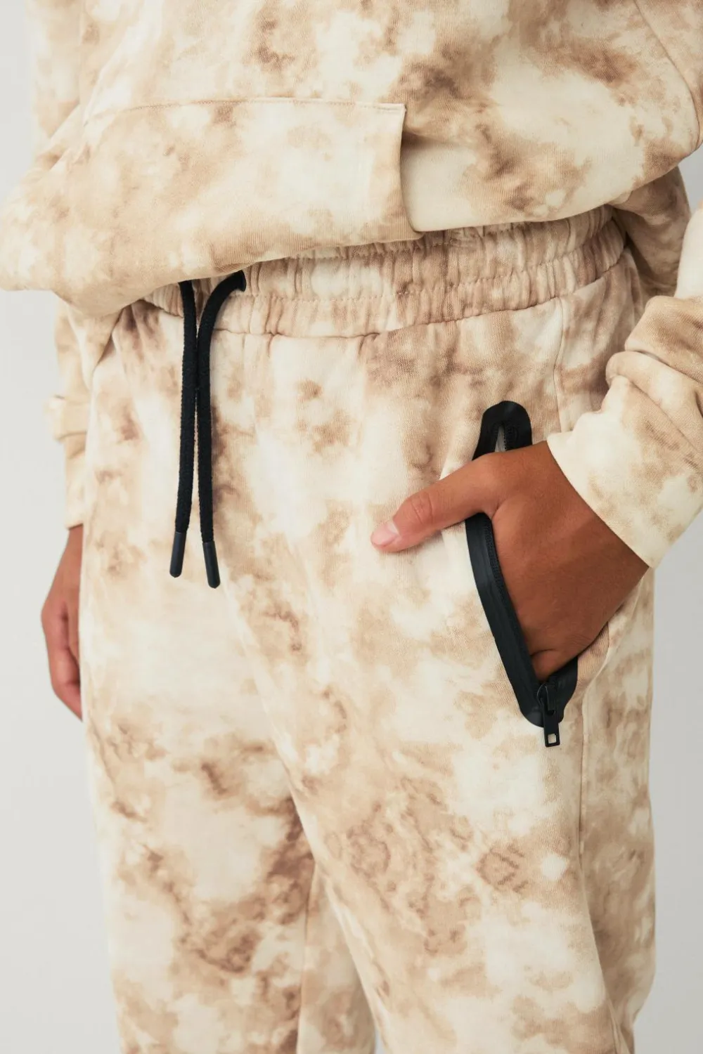 Ellos Bukser & Leggings>Collection Sweatpants med mønster beige batikmønstret