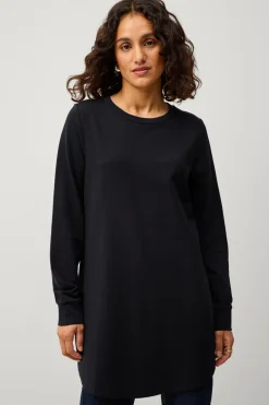 Ellos Collection Sweatshirttunika Sort Discount