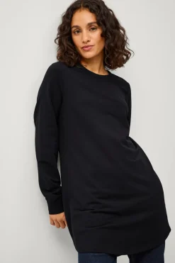 Ellos Collection Sweatshirttunika Sort Discount