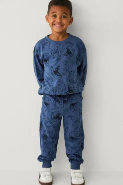 Ellos Collection Sweatshirt med tryk Blå Online