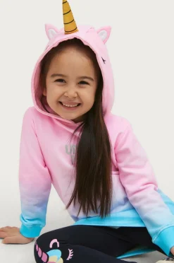 Ellos Collection Sweatkjole Unicorn Turkis pink mønstret Sale