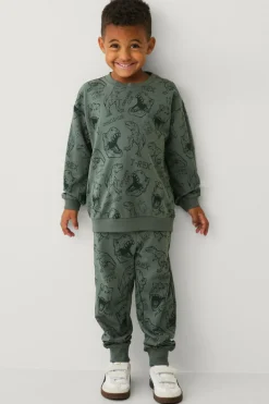 Ellos Sweatshirts & Hoodies>Collection Sweatshirt med tryk grøn