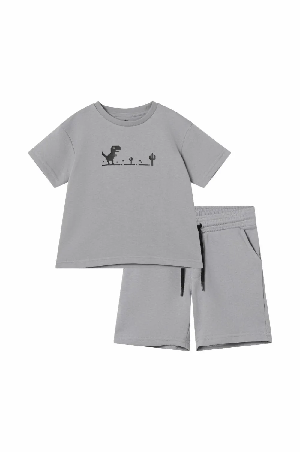 Ellos Sæt Til Børn>Collection Sweatshirt + sweatshorts Grå