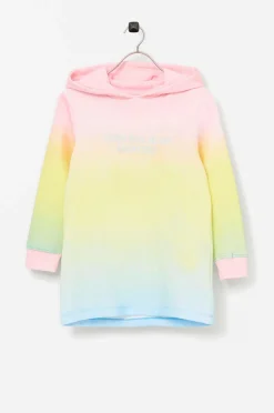 Ellos Kjoler>Collection Sweatkjole Unicorn Gul/rosa