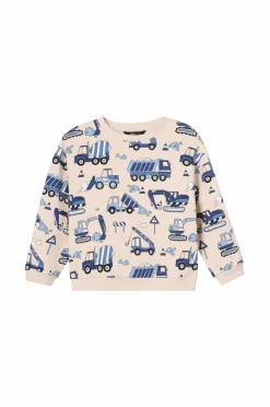 Ellos Collection Sweatshirt med print blå mønstreret Outlet