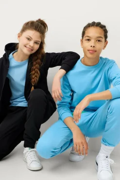 Ellos Basistøj>Collection Sweatshirt Crew Basic Blå